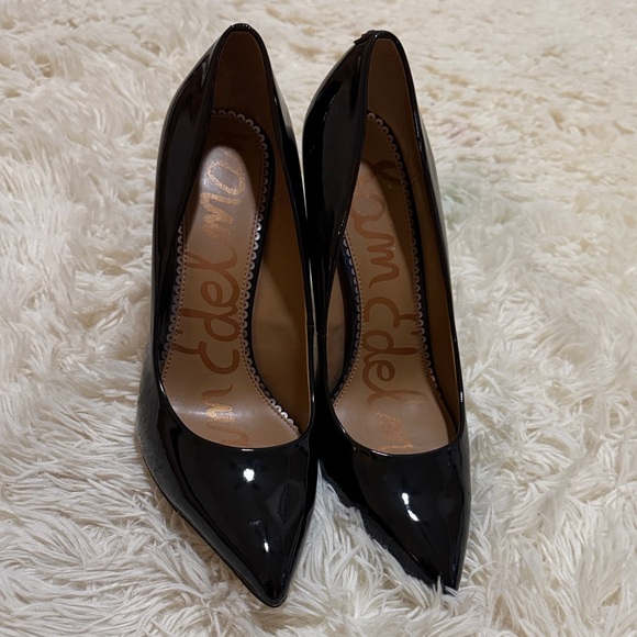 Sam Edelman Shoes - Sam Edelman Black Patent Pointed Toe Pumps